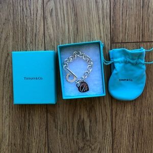 Tiffany heart charm bracelet